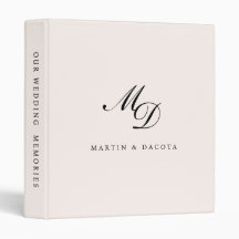 Mariage initial Pastel Pink Classic Script