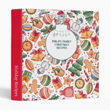 Recette de Noël de famille personnalisée de vacanc