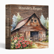 Recettes de monogramme personnalisé Rustique grang