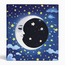 Un homme dans la lune sur un Arrière - plan étoilé
