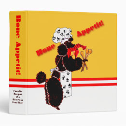 Classeur 3,81 Cm Classeur de recette d'Appetit d'os