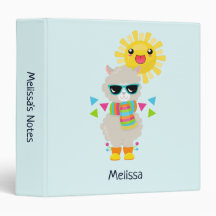 Cool Llama et souriant Kawaii Sun
