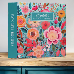 Classeur 3,81 Cm Féminin Botanique Floral