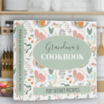 Grandmas livre de cuisine recette motif fleurie ré