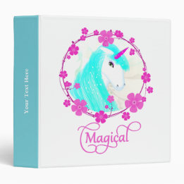 Classeur 3,81 Cm Joli Imaginaire Unicorn Personnalisé