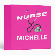 Nom de l'infirmière personnalisée PINK