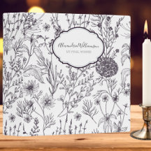 Pays noir et blanc Floral Fin de vie planificateur