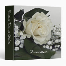 Rose Blanche Élégante et Romantique Personnalisabl