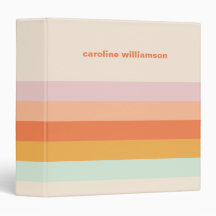 Stripes colorées personnalisées Retro Candy Pastel