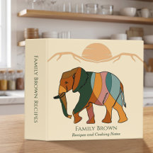 Recette d'éléphant de famille personnalisée Cadeau