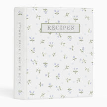 Classeur de recette personnalisée mini violet flor