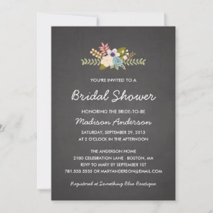 CLASSEUR FLORAL INVITATION À LA DOUCHE BRIDALE