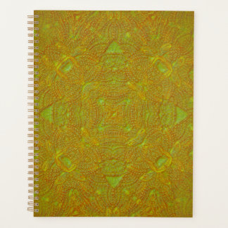 Classeur Mandala Damas Citron