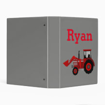Classeur rouge de tracteur