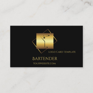 Classgold Martini Barkeeper Logo Visitenkarte
