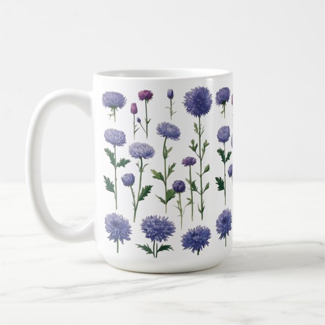 Classic 15 oz Tasse - BlumenBouquet Design (Links)