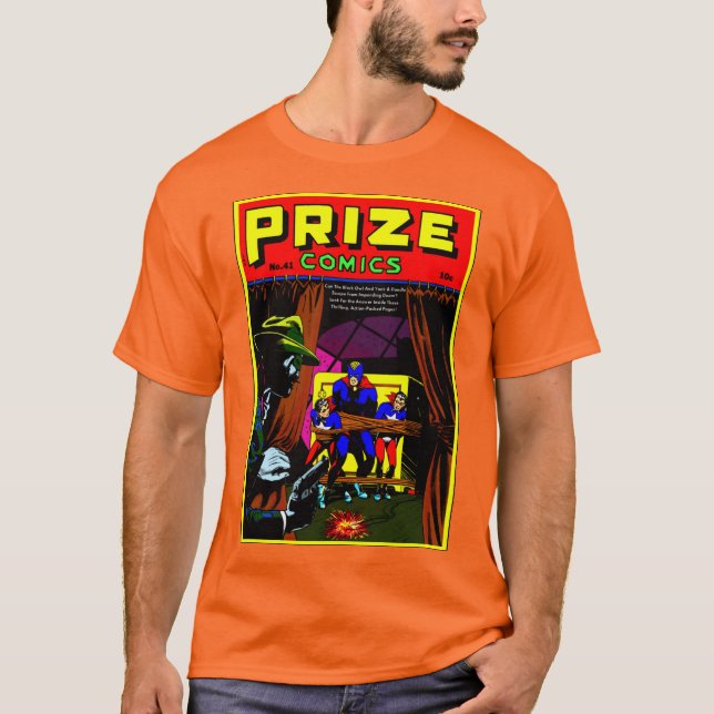 Classic 1940er Jahre PRIZE Comic T - Shirt (Vorderseite)