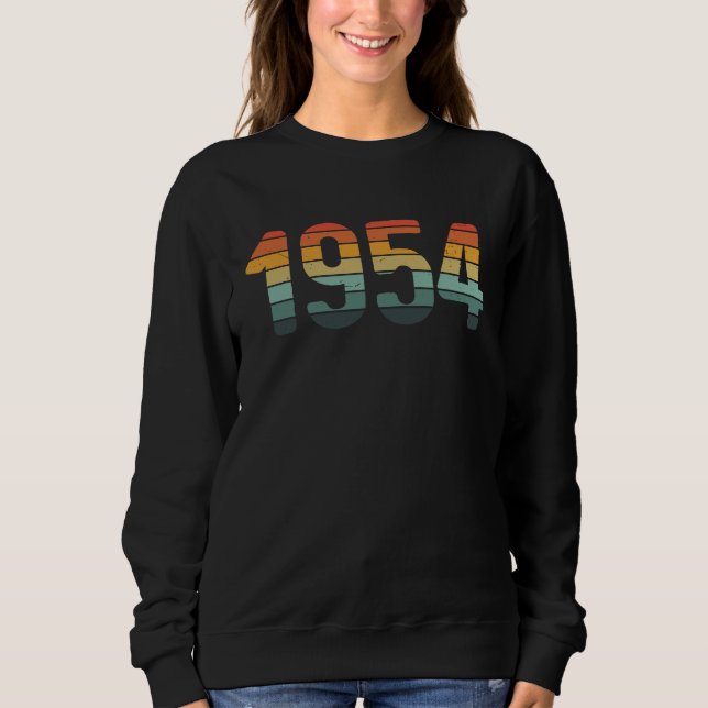 Classic 1954  BDay Vintage Sunset Sweatshirt (Vorderseite)