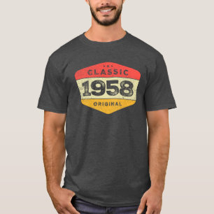 Classic 1958 65. Geburtstag Vintag T-Shirt