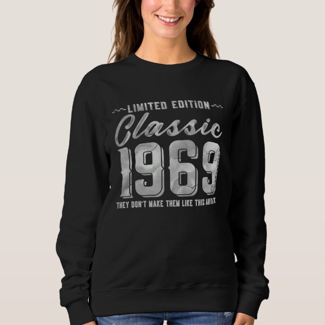Classic 1969  B Day Vintage Fun Retro Sweatshirt (Vorderseite)
