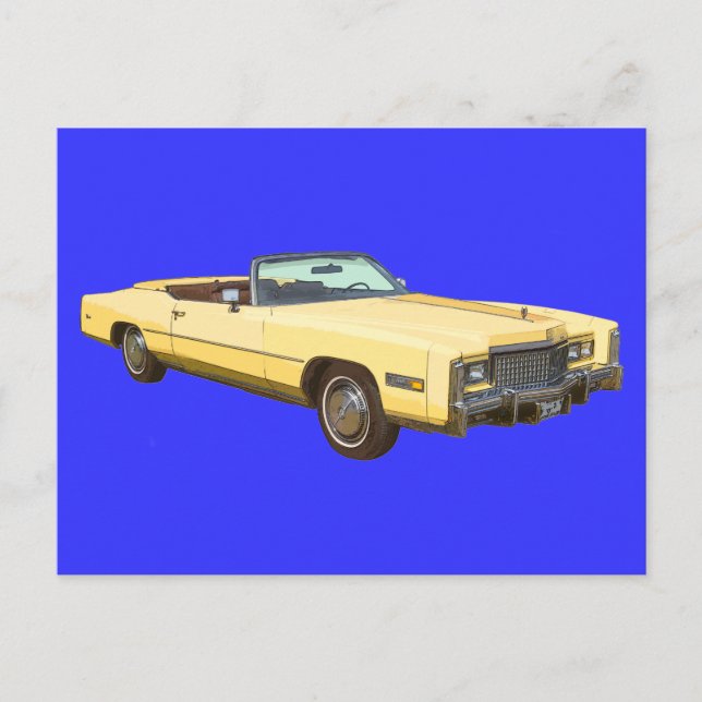 Classic 1975 Cadillac Eldorado Convertible Postkarte (Vorderseite)