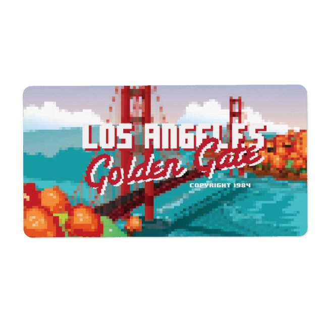 Classic 1980er L.A Golden Gate Video Box Art (Vorne)