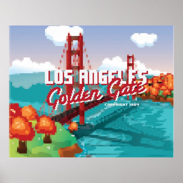 Classic 1980er L.A Golden Gate Video Box Art Poster (Vorne)