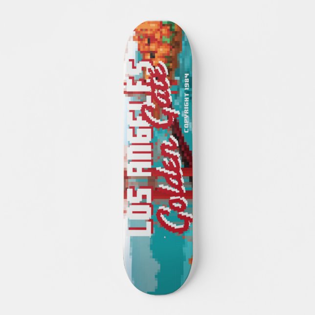 Classic 1980er L.A Golden Gate Video Box Art Skateboard (Vorne)