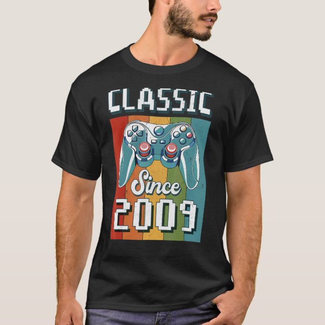 Classic 2009 13. Geburtstag Videospielcontroller G T-Shirt (Vorderseite)