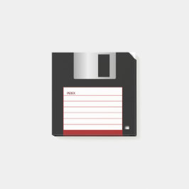 Classic 3.5" Diskettennotizen Red Corner Post-it Klebezettel