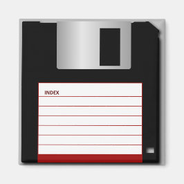 Classic 3.5" Red Floppy Disk Magnet