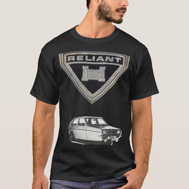 Classic 3 Wheel Car Reliant Robin MK T-Shirt (Vorderseite)