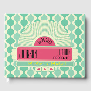 Classic 50er Diner Jukebox Wedding Guest Book Gästebuch