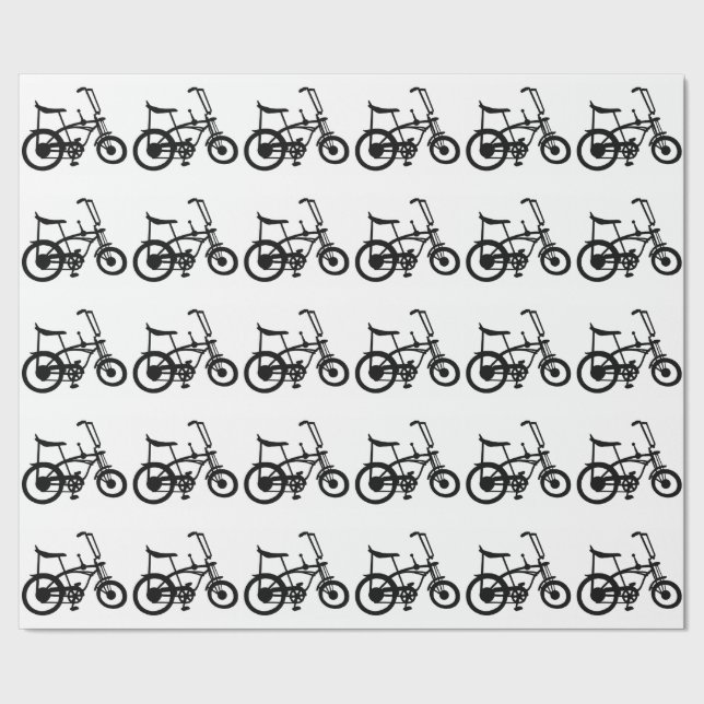 CLASSIC 60'S BIKE BICYLE SCHWINN STINGRAY BIKE GESCHENKPAPIER (Saum)