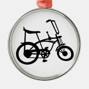 CLASSIC 60'S BIKE BICYLE SCHWINN STINGRAY BIKE SILBERNES ORNAMENT
