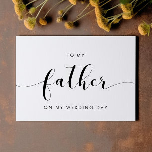 Classic à mon père sur ma carte de jour de mariage