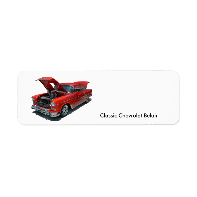 Classic-Adressetikett der 50er Jahre Era Chevrolet (Vorne)