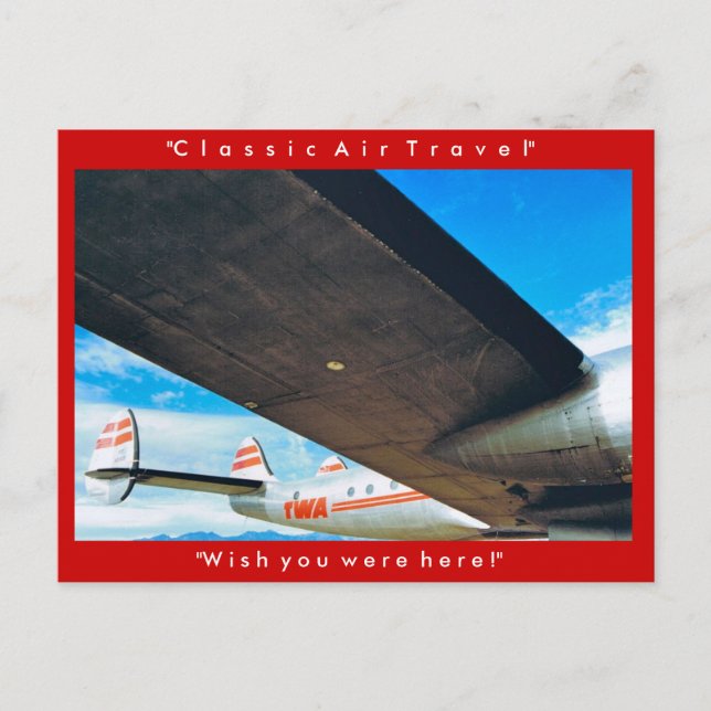 "Classic Air Travel" Postkarte (Vorderseite)