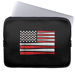 Classic American Baseball Flag - Vintager Baseball Laptopschutzhülle