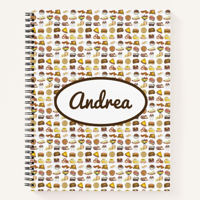 Classic American Lunch Counter Greasy Spoon Diner Notizbuch (Vorderseite)