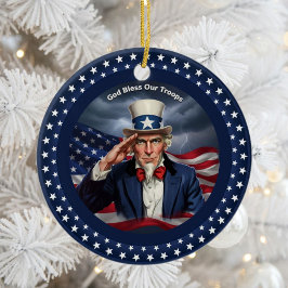 Classic American Patriotism  Keramik Ornament