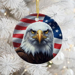 Classic American Patriotism  Keramik Ornament
