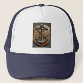 Classic Anchor Emblem – Vintage Maritime Design Truckerkappe
