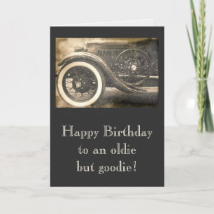 Classic Antique Car Carte d'Anniversaire Personnal