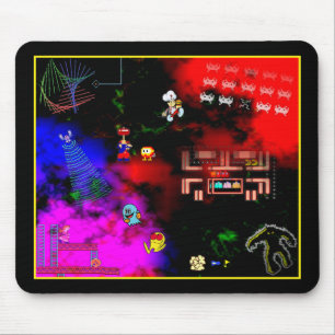 Classic Arcade Junkie Mouse Mat Mousepad
