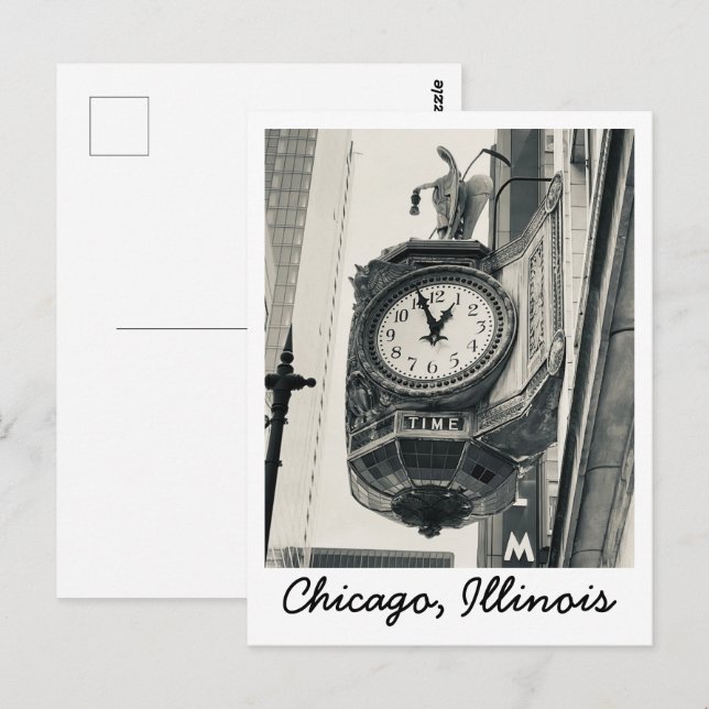 Classic Architecture Chicago Postcard Postkarte (Vorne/Hinten)