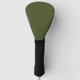 Classic Army Green Golf Head Cover with Sleek Look Headcover