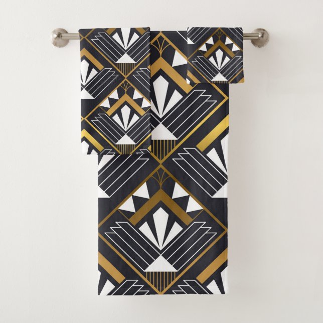 Classic Art Deco Badhandtuch Set (Insitu)