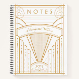 Classic Art Deco Design Notebook Notizbuch