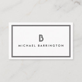 CLASSIC ART DECO MONOGRAM - ANFANG II VISITENKARTE